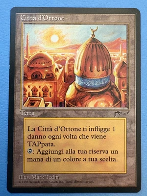 MTG Arabian Nights Italian Edition, City of Brass! 1995 Vintage Magic! - Image 1 of 2