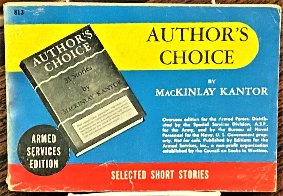 MacKinlay Kantor / AUTHOR'S CHOICE 1944 Foto 1 de 1