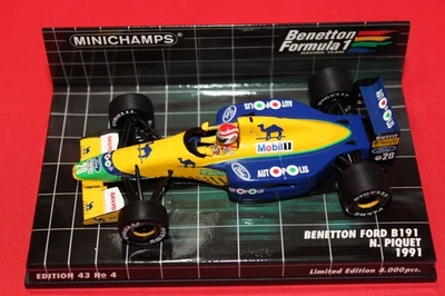 1/43 Benetton Ford B191 (1991) - #20 N. Piquet - MINICHAMPS - Immagine 1 di 3