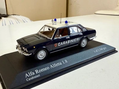 MINICHAMPS 400120290 ALFA ROMEO ALFETTA 1.8 1972 CARABINIERI 1/43 - Immagine 1 di 4