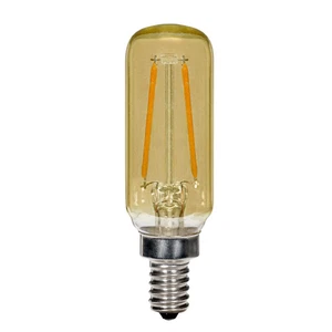 2.5 Watt T6 LED - Amber - Candelabra base - 2000K - 150 Lumens - 120 Volt - 24-P - Picture 1 of 6