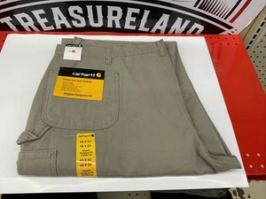 Carhartt Washed Duck Work Dungaree Size 42 X 32 (CJ1) - Picture 1 of 4