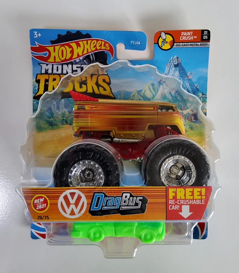 Hot Wheels Monster Truck 1:64 Diecast Vehicle - (FYJ44)
