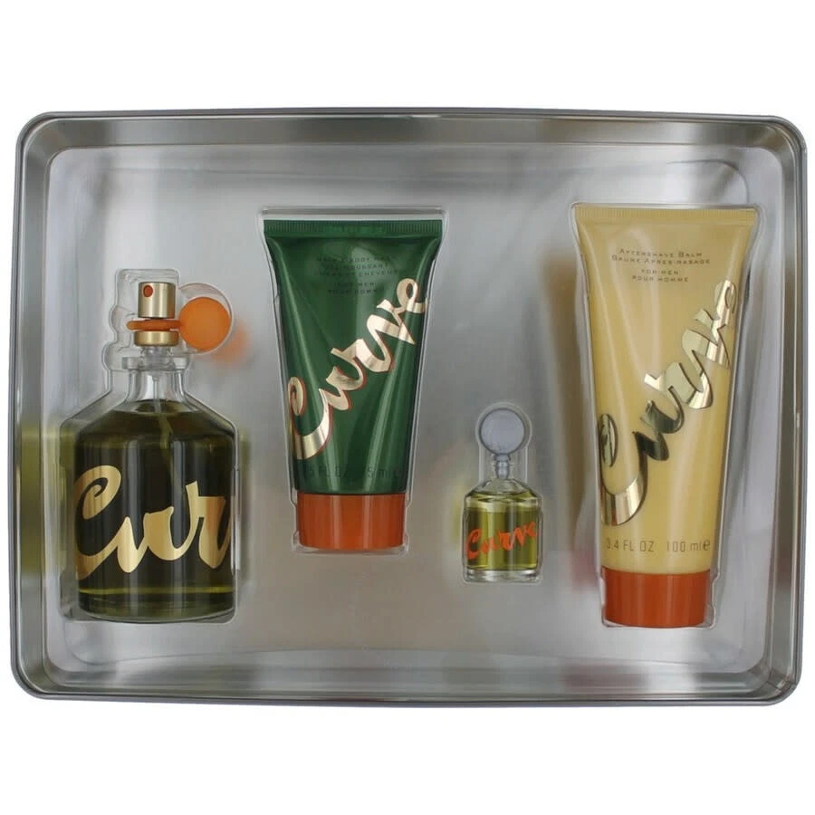 Curve de Liz Claiborne para hombre - Juego de regalo de 4 piezas 4,2 oz spray de colonia, 0,25 oz Foto 1 de 1