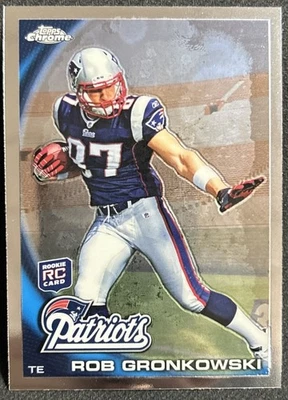 2010 Topps Chrome Rob Gronkowski Rookie #C112 RC New England Patriots - Image 1 of 4