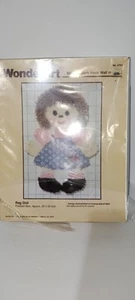 NEU Vintage WonderArt 4763 Stoffpuppe geformter Riegel Haken Kit Wandbehang 22 x 32 - Bild 1 von 3
