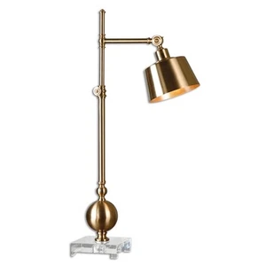 Uttermost 29982-1 Laton 33 inch 40 watt Brushed Brass Task Lamp Portable Light - Picture 1 of 1