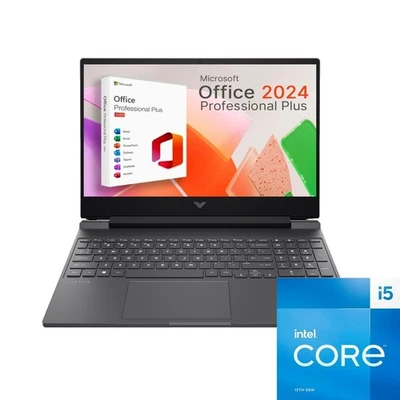 HP Victus Laptop 15,6 Zoll Full HD Intel Core i5 Windows 11 Pro Office 2024 Pro - Bild 1 von 4