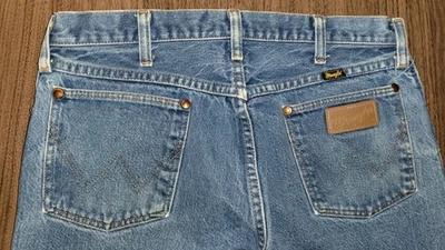 Pantalones de mezclilla Wrangler azules vintage de los años 90 para hombre talla 32x30 30x28 ¡en buen estado real! Foto 1 de 4