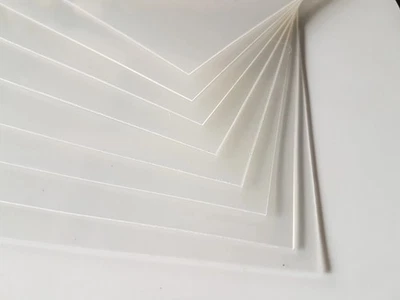 18 x Clear Plastic Sheet 1mm Thick Acrylic Polypropylene 12" x 8" (near A4) - Image 1 of 2