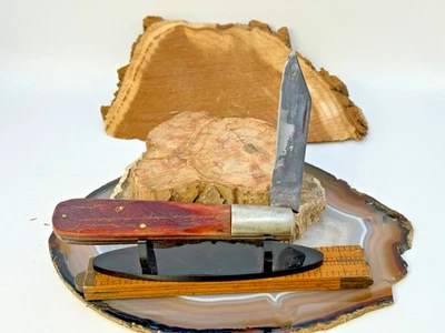 Vintage Robeson Sureedge 512224 Grand Daddy Barlow Red Bone Hdle Knife--2529.25 - Image 1 of 4