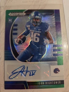 2020 Panini Prizm Draft Picks - RC John Hightower IV Purple Auto /199 - Bild 1 von 2