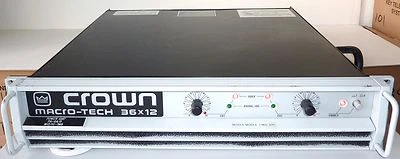 Crown Macrotech 36x12 Power Amplifier with PIP Card 2 Channels - Image 1 of 4
