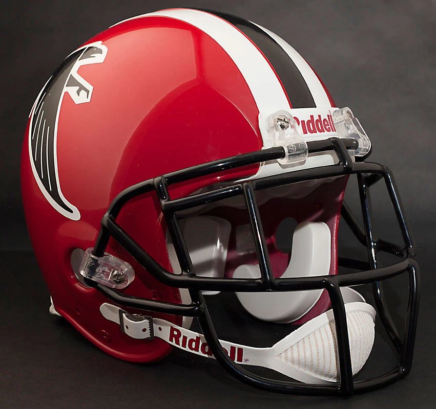 Capacete de futebol DEION SANDERS ATLANTA FALCONS Schutt EGOP MÁSCARA FACIAL - PRETO - Imagem 1 de 2