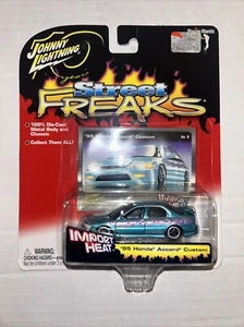 Johnny Lightning 1/64 Street Freaks BLUE ‘95 HONDA ACCORD CUSTOM Aqua - Picture 1 of 5