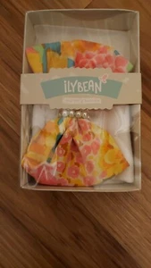 ILY Bean Floral Pearl Bow Beany Beanie White Hat for Newborn Baby Girl - Picture 1 of 7
