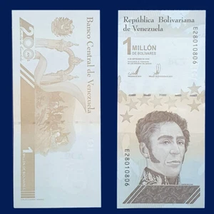 Billete Venezuela 1000000 Un Millón de Bolívares Sin Circular UNC 2020 Bolívar - Imagen 1 de 5