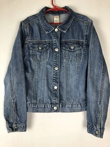 Gymboree Girls Denim Long Sleeve Button Down Blue Jacket Sz L* - Picture 1 of 3