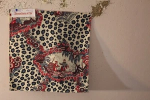 Brunschwig & Fils Chinese Leopard Chinoiserie Toile Five Colors Various Sizes - Picture 1 of 10