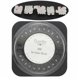10Set Dental Orthodontic Class One Ceramic Brackets Brace Mini Roth 022 345 Hook - Picture 1 of 4
