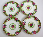 PARAGON TAPESTRY ROSE DOUBLE WARRANT HM THE QUEEN BREAD AND BUTTER PLATES 6.25"