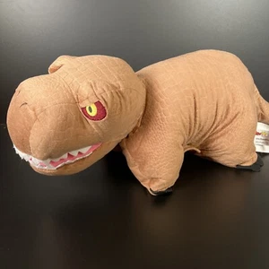 Jurassic World T-Rex Pillow Plush 18" Brown Stuffed Animal 2021 Pillow Pets - Picture 1 of 11