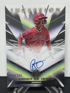 2023 Bowman Inception Randy De Jesus Auto Autograph #/300 Angels On Card MLB - Picture 1 of 2