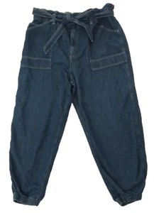 Polo Ralph Lauren Women's 34 Jean Pants Belted Denim Jogger Pant in Blue Unused - Picture 1 of 13