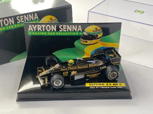Ayrton Senna 1985 Minichamps 1:43 John Player Lotus 97 T-Renault F1 Model Car - Picture 1 of 1