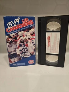 LES CANADIENS Saison & Series 1988-1989 VHS ** NHL French / Français RARE OOP - Picture 1 of 6