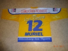 Ice Tigers Nuremberg Metzen Athletic jersey 1998/99 + No. 12 Muriel size XL- XXL