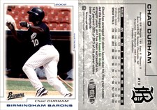Chad Durham 2002 Grandstand Birmingham Barons #NNO Card *AutographDen*