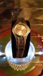 ladies casio shenn silver bracelet watch.bronze color face,every day watch.#138. - Picture 1 of 6
