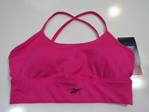 Reebok Womens Tri Back Workout Sports Bra w/ removable pads Small Nwt