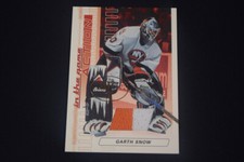 Garth Snow 2003-04 In The Game Action Game Used Jersey Ruby THE BIG ONE 1/1