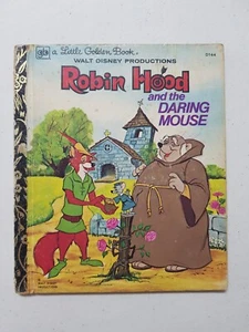 Little Golden Book - Walt Disney's Robin Hood And The Daring Mouse 1974 HC - Bild 1 von 4