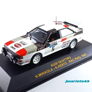 Audi Quattro #5 Mikkola - Hertz RAC 1981 1:43 IXO Quality - Foto 1 di 6
