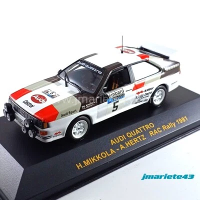 Audi Quattro #5 Mikkola - Hertz RAC 1981 Qualità 1:43 IXO - Immagine 1 di 4