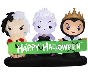 Gemmy Airblown Disney Villians Scene Disney, 4 ft Tall, Green - Picture 1 of 3