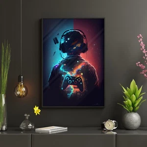 Gaming Prints Games Room Boys Bedroom Decor Gamer Gifts Wall Art Gaming Poster - Picture 1 of 9