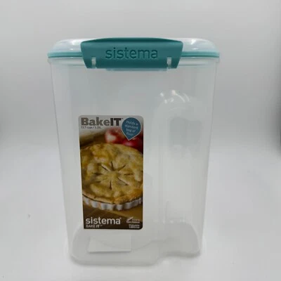 Sistema BakeIt Food Storage Containers, 13.7 cups / 3.25 L Holds Std Bag Flour