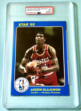Hakeem Olajuwon 1984 Star Court Kings 5x7 Signed Autograph RC PSA/DNA 7 AUTO 10