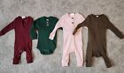 NB & 0-3 Baby Ribbed Romper Jumpsuit Bodysuit sz 70/80 great cond! 