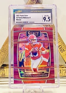 Patrick Mahomes #7/149 Panini Select Concourse Maroon📈#2 CSG 9.5 2021 - Picture 1 of 2