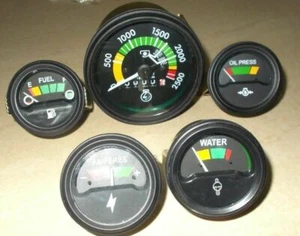 MF Massey Ferguson 265 , 285 Tractor Tachometer Gauges Kit Temp Oil Fuel Amp - Picture 1 of 3