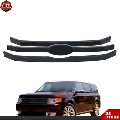 Black Front Upper Grille Molding Trim For 2009 2010 2011 2012 Ford Flex Plastic - Изображение 1 из 4