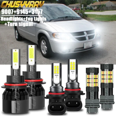 Para Dodge Grand Caravan 2001-2007 - Faro LED + Luz antiniebla + Lámpara intermitente Foto 1 de 4