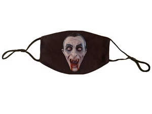Dracula Face Design Face Mask Kids,teen, Adult Unisex Cotton Triple Layer - Picture 1 of 5