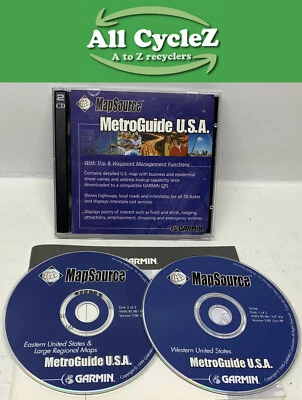 Garmin MetroGuide U.S.A.-MapSource CD-ROM (Windows) version 3.0 Genuine! - Image 1 of 4