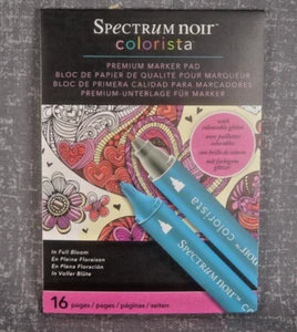 Spectrum Noir Colorista "In Full Bloom" Premium Marker Pad 7" x 5" 12 Different - Picture 1 of 3